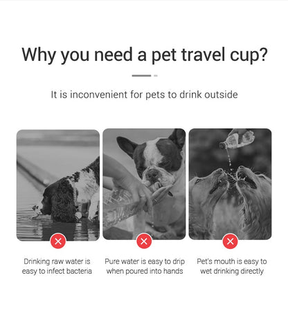 Bouteille d'eau portable pour chiens - AquaWaf